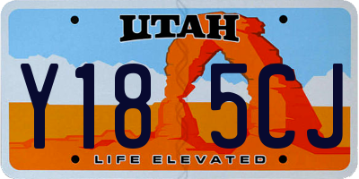 UT license plate Y185CJ