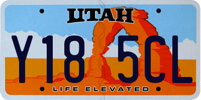 UT license plate Y185CL