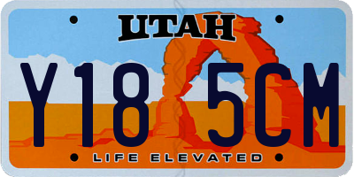 UT license plate Y185CM
