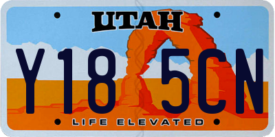 UT license plate Y185CN