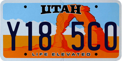 UT license plate Y185CO