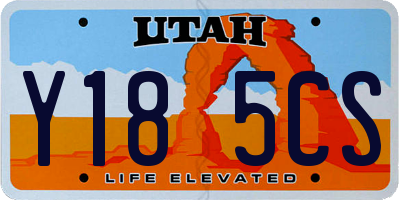 UT license plate Y185CS