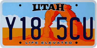 UT license plate Y185CU