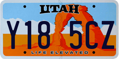 UT license plate Y185CZ