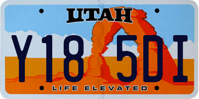 UT license plate Y185DI