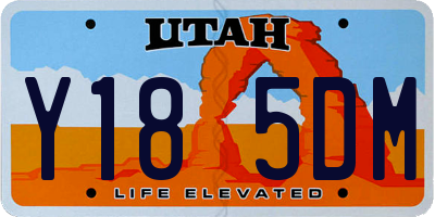 UT license plate Y185DM