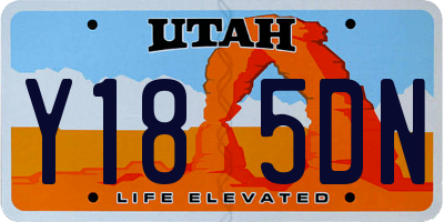 UT license plate Y185DN