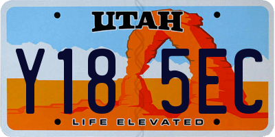 UT license plate Y185EC