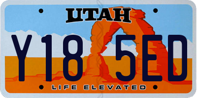 UT license plate Y185ED
