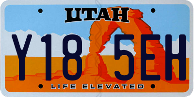 UT license plate Y185EH