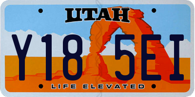 UT license plate Y185EI