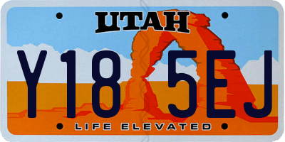 UT license plate Y185EJ