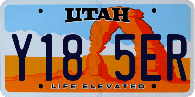 UT license plate Y185ER