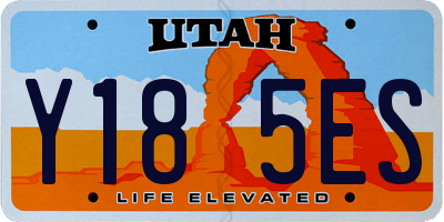 UT license plate Y185ES