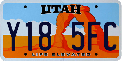 UT license plate Y185FC