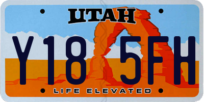 UT license plate Y185FH