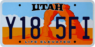 UT license plate Y185FI