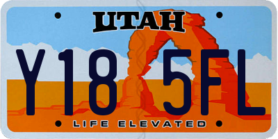 UT license plate Y185FL