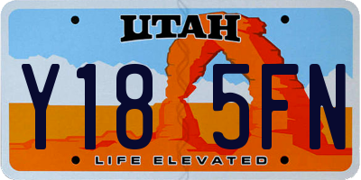UT license plate Y185FN