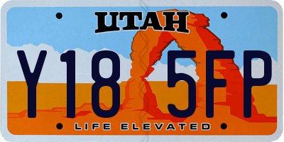 UT license plate Y185FP