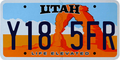 UT license plate Y185FR