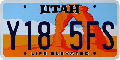 UT license plate Y185FS