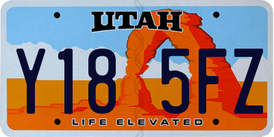 UT license plate Y185FZ
