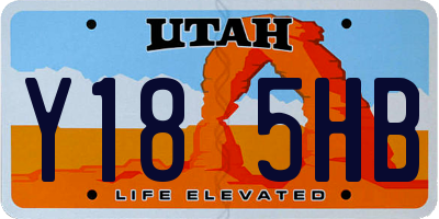 UT license plate Y185HB