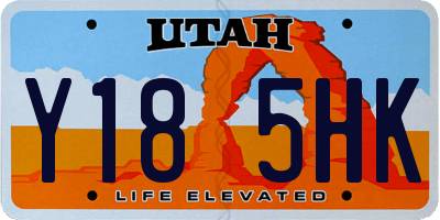 UT license plate Y185HK