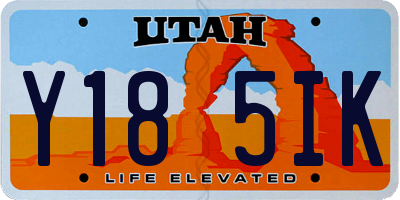 UT license plate Y185IK