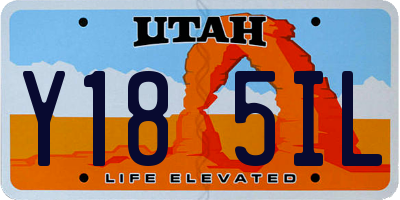 UT license plate Y185IL