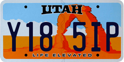 UT license plate Y185IP