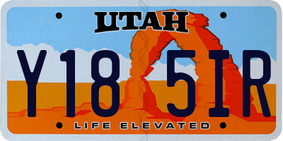 UT license plate Y185IR