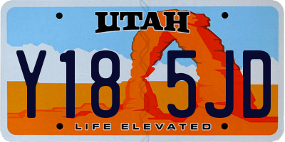 UT license plate Y185JD