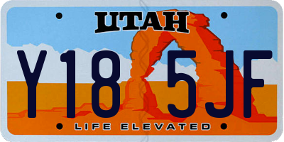 UT license plate Y185JF