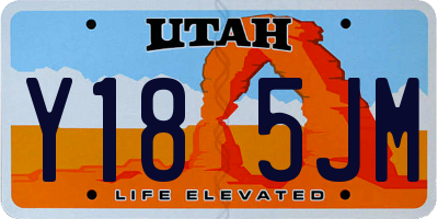 UT license plate Y185JM