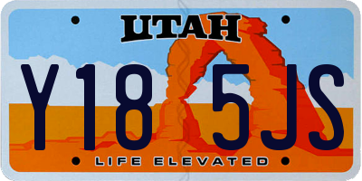 UT license plate Y185JS