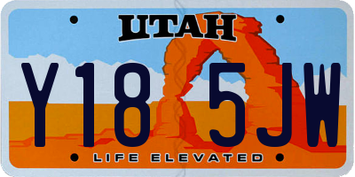 UT license plate Y185JW