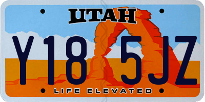 UT license plate Y185JZ