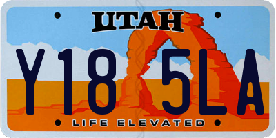 UT license plate Y185LA