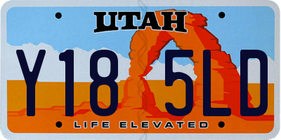 UT license plate Y185LD
