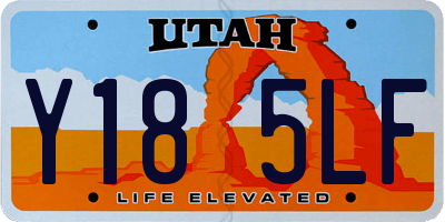 UT license plate Y185LF