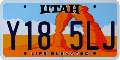 UT license plate Y185LJ