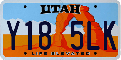 UT license plate Y185LK