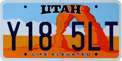 UT license plate Y185LT