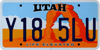 UT license plate Y185LU