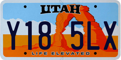 UT license plate Y185LX