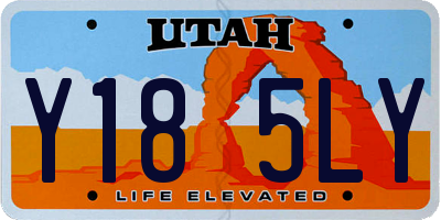 UT license plate Y185LY