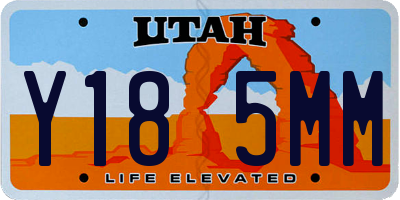 UT license plate Y185MM