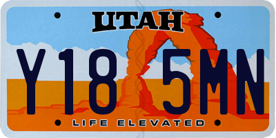 UT license plate Y185MN
